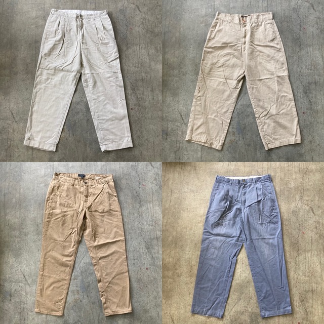 【新入荷】洗濯済み！メンズ チノパンツMIX （SIZE 36インチ以下） ベール　22.5kg