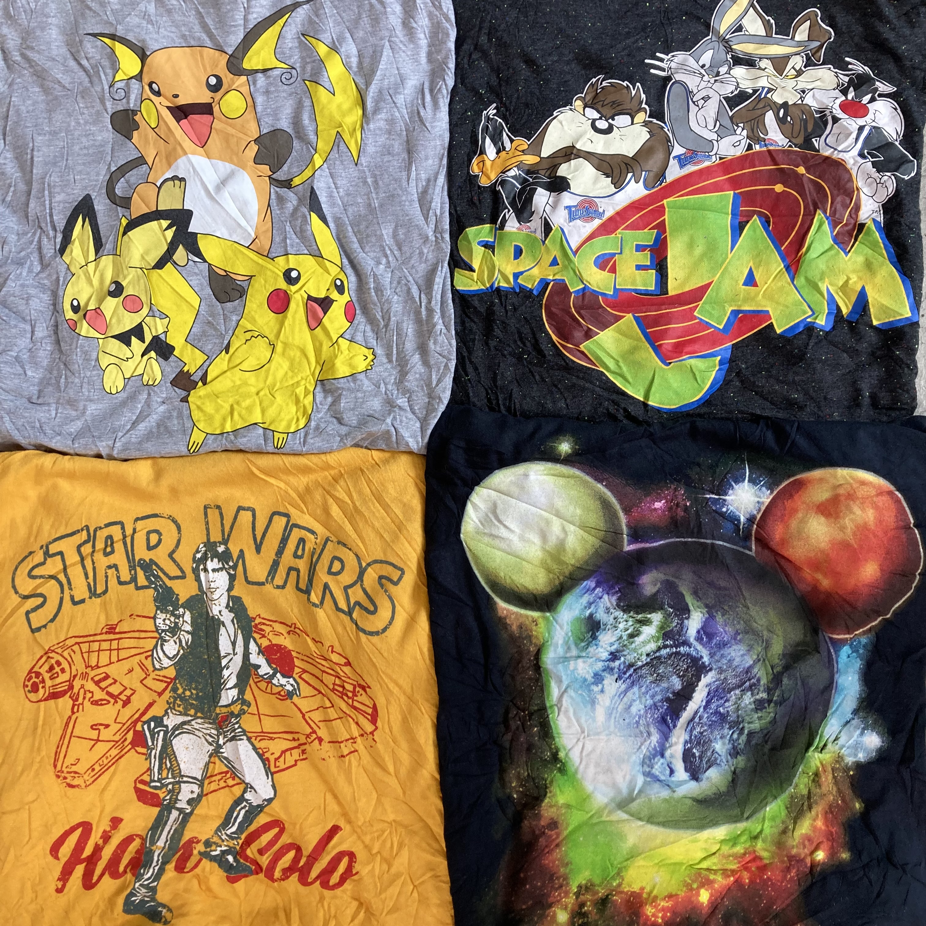 【新入荷】キャラクタープリントTシャツ （size mix）ベール　約22.5kg