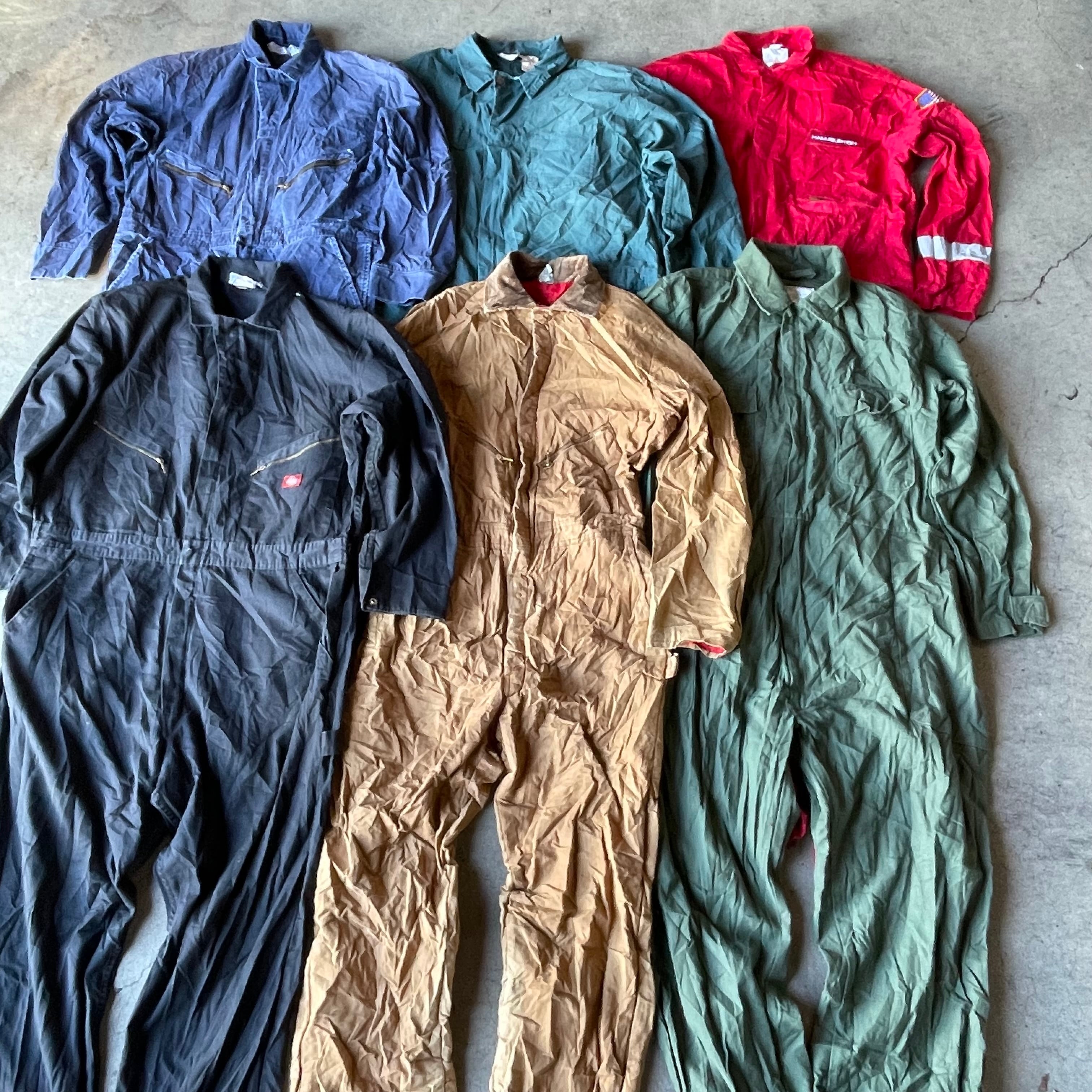 【再入荷】From アメリカ L/S ワークつなぎ【約22.5kg】【ハーフベール】