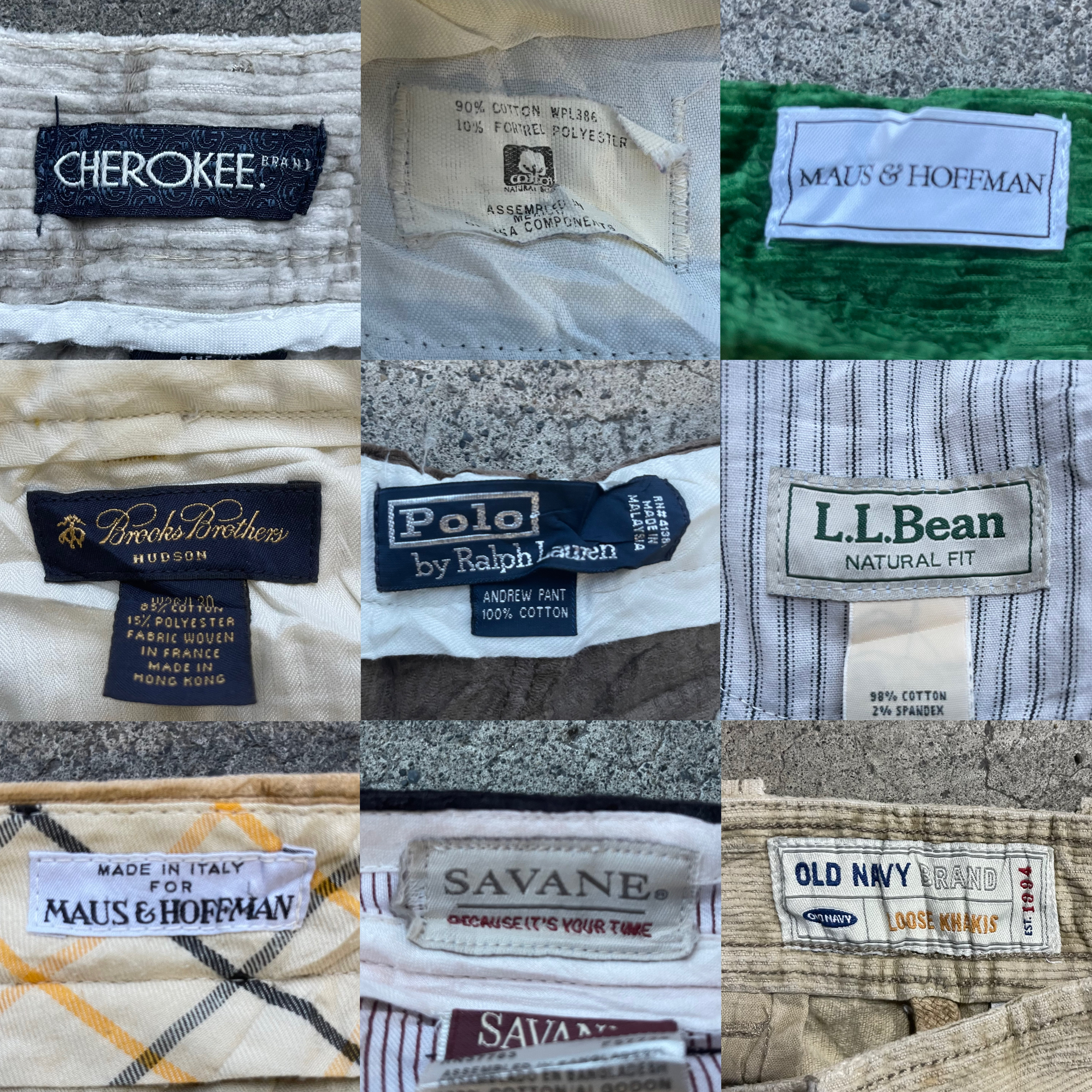 【新入荷】From USA🇺🇸 コーデュロイパンツ SIZE MIX ブランド MIX