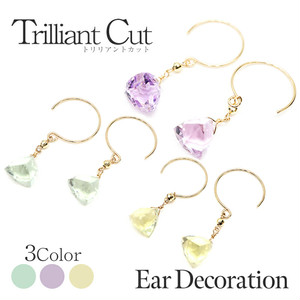 カラーストーンのピアスにトライ！