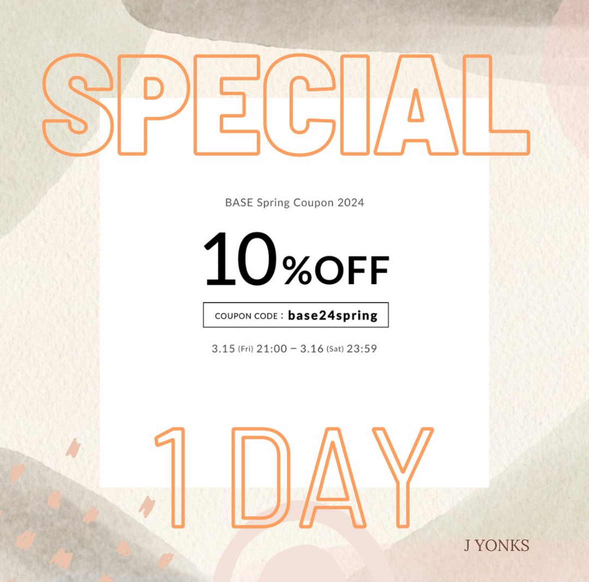 \ BASE Special 1dayのお知らせ💓/