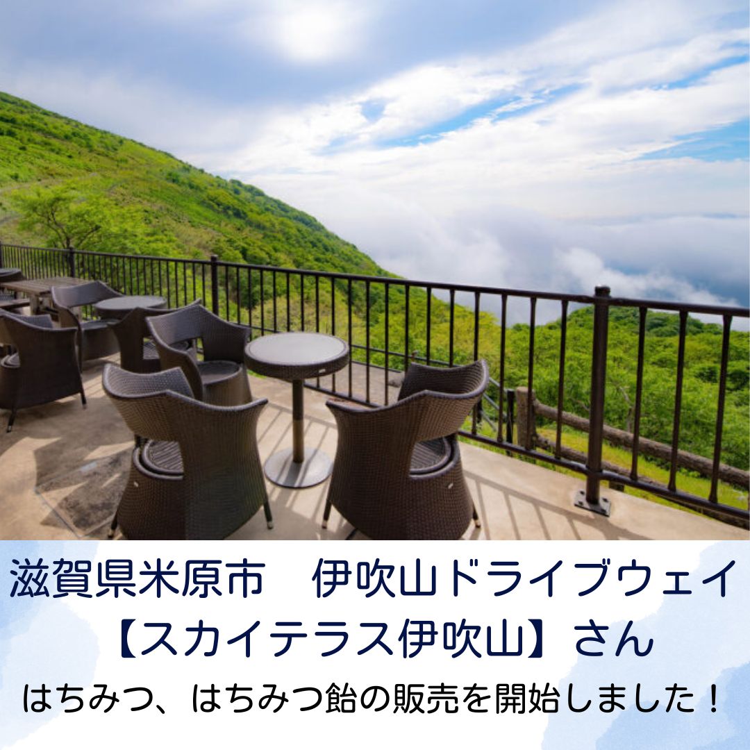 滋賀県米原市の伊吹山ドライブウェイにてはちみつ販売開始
