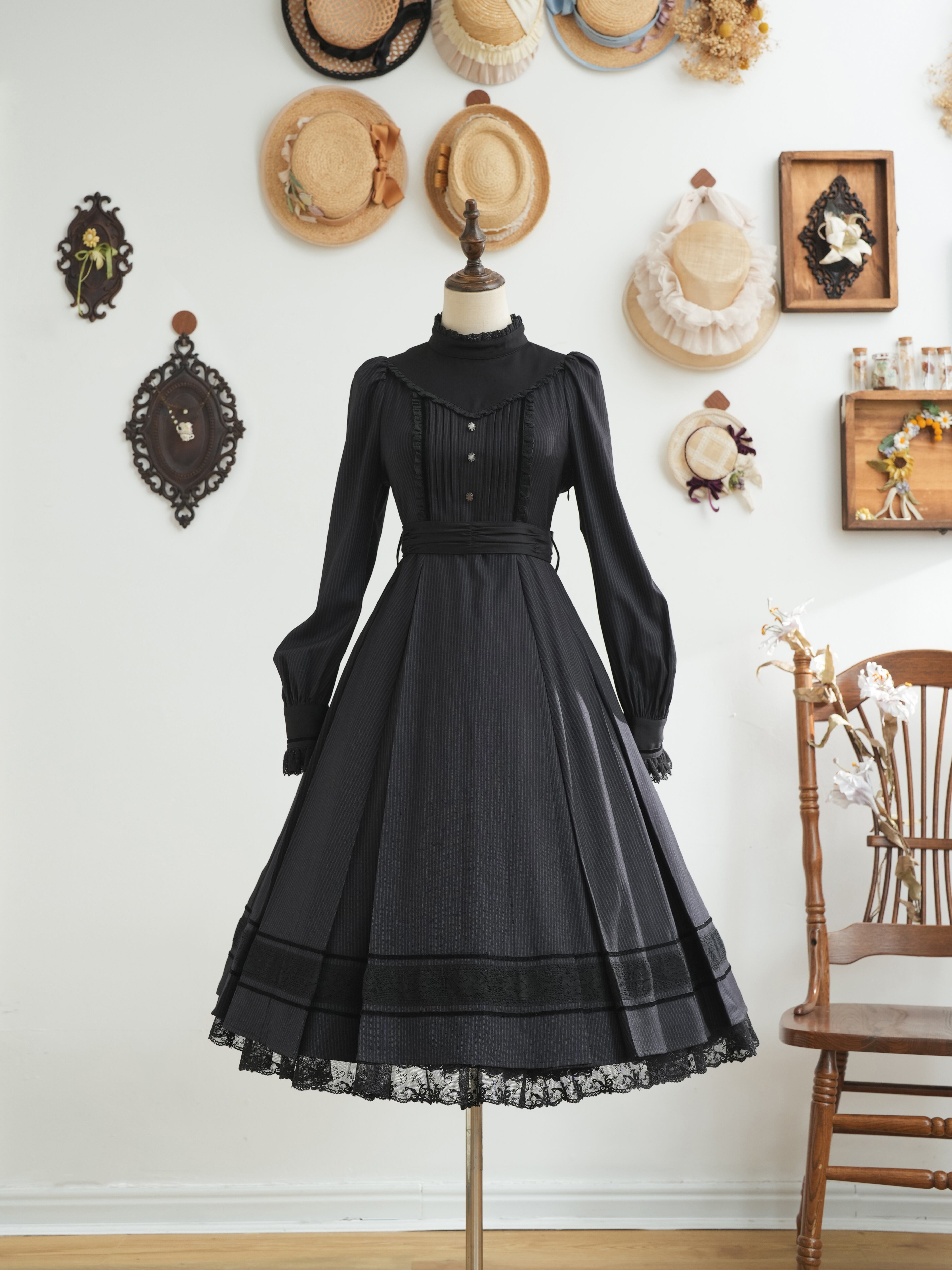 【BASE限定】ルージュ&ノワール ミッドナイトカラーワンピース【新色】