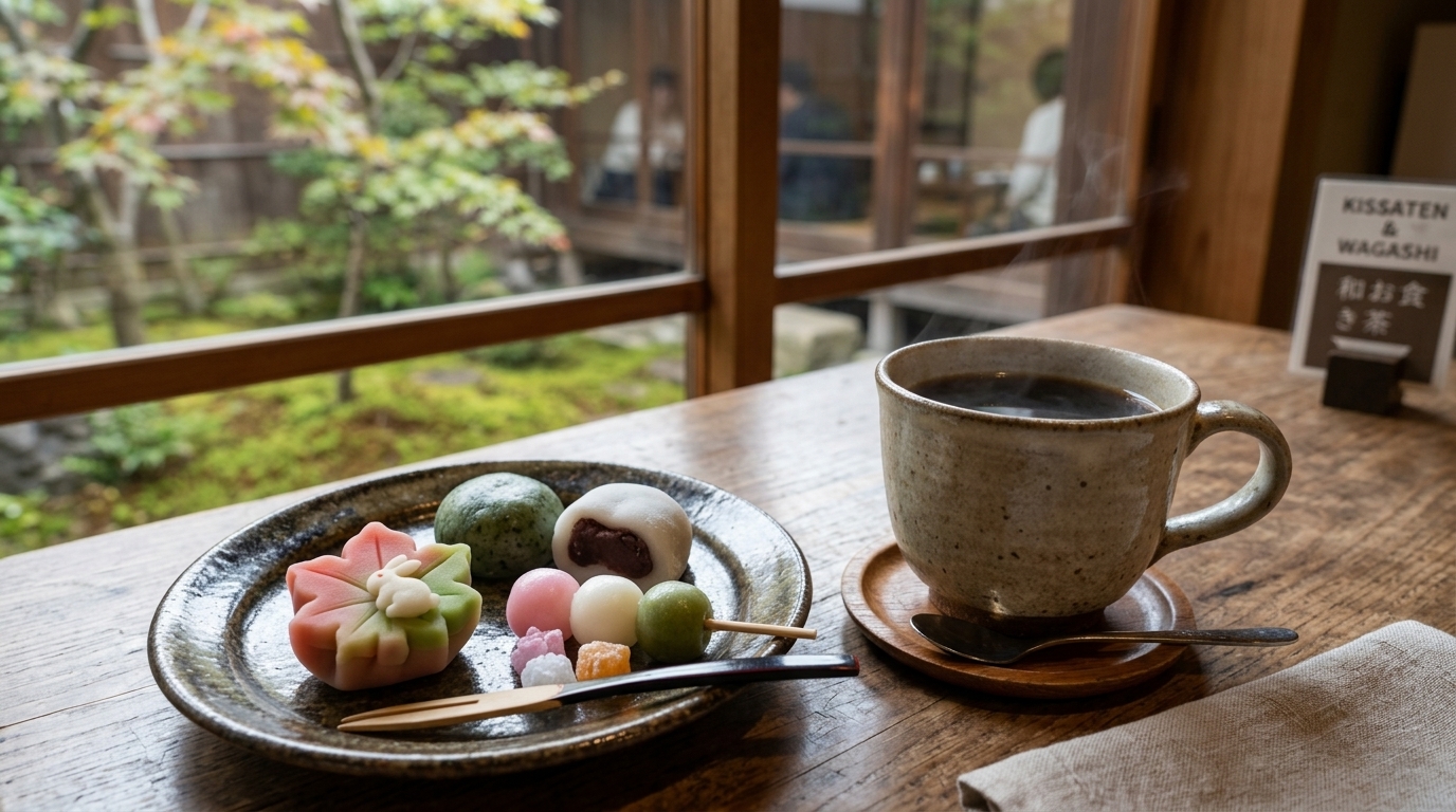 コーヒーに合う和菓子は？あんこ・羊羹・どら焼きなど相性の良い組み合わせを解説