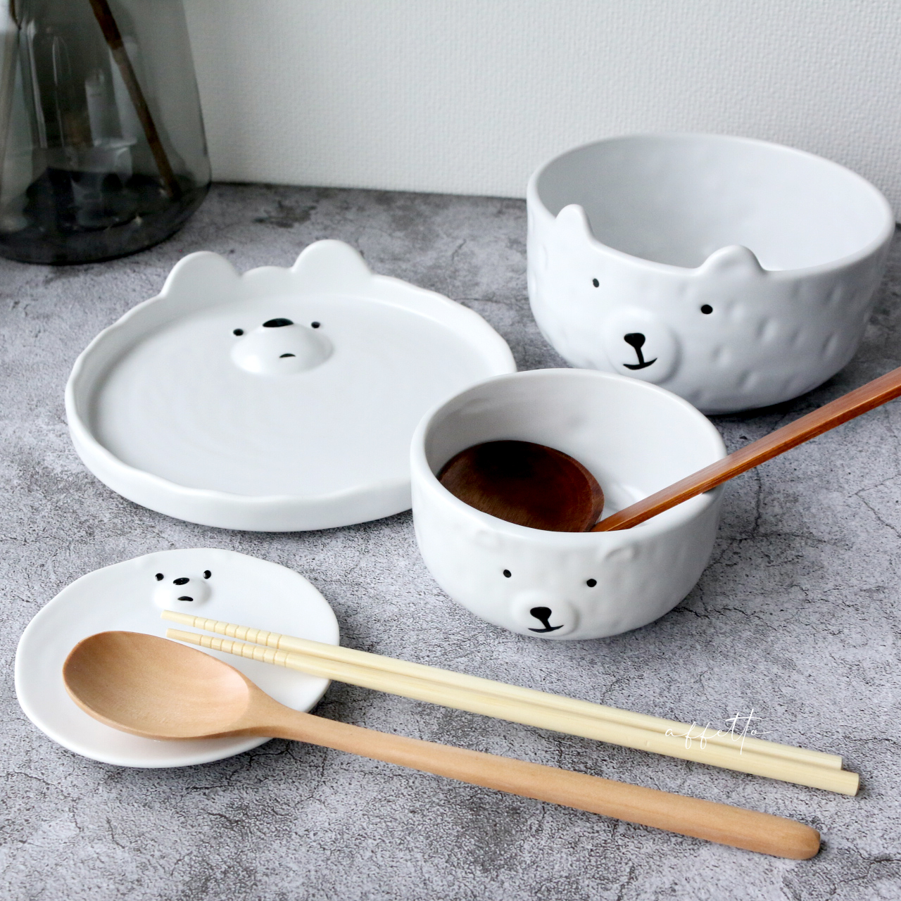 写真映えも♡シロクマの食器SET*･ﾟ