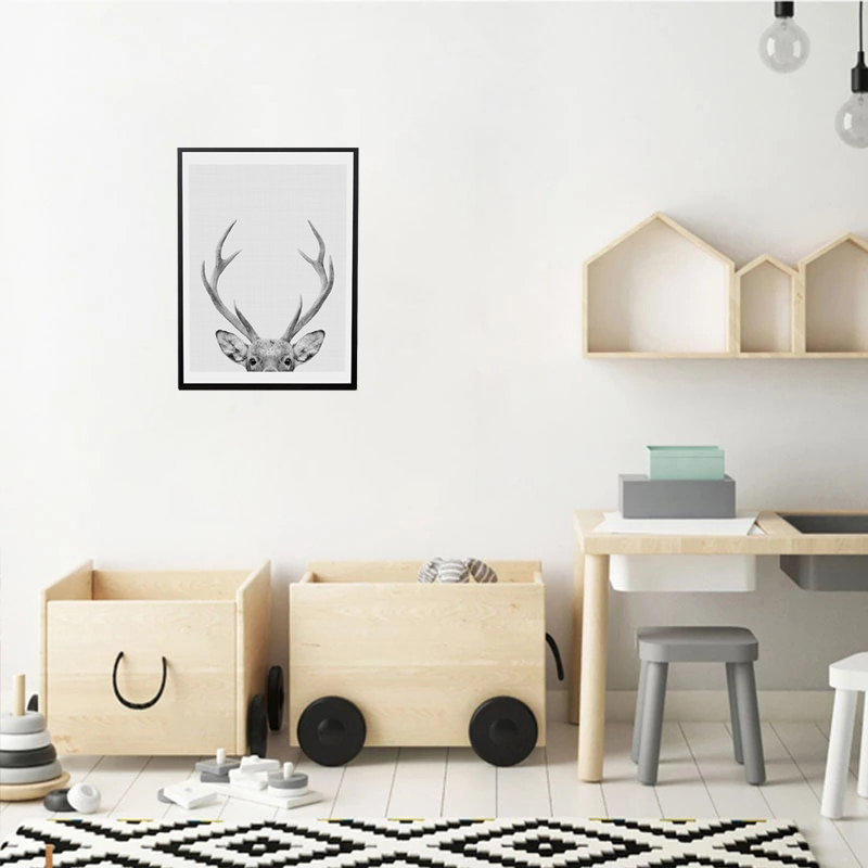 お子様の部屋にもアートを取り入れ♪