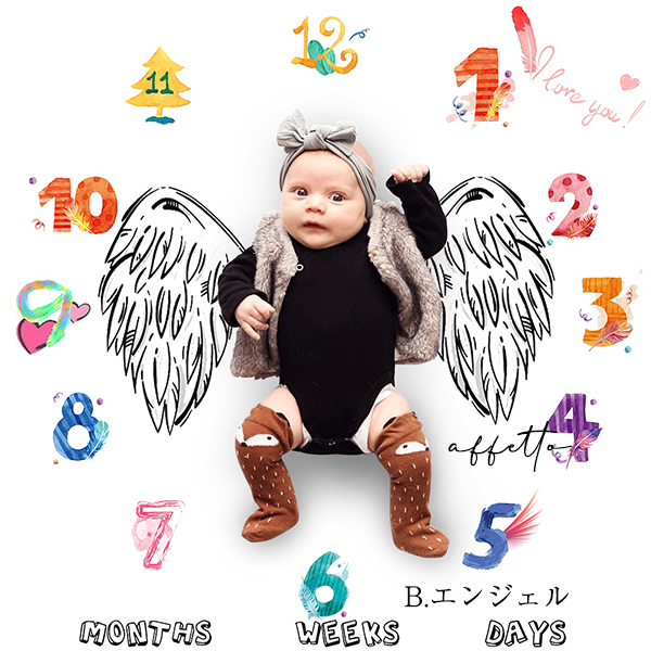 赤ちゃんの成長記録を楽しいアートに*♡*