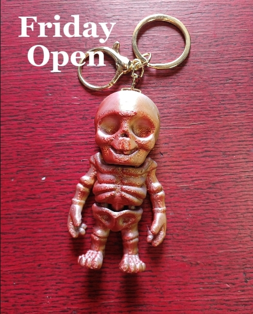 (珍)5体がユレるオモシロ♪Skullキーホ♪