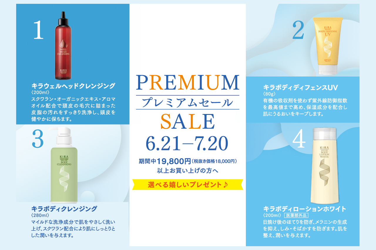 2023プレミアムセールのご案内　6/21〜7/20まで