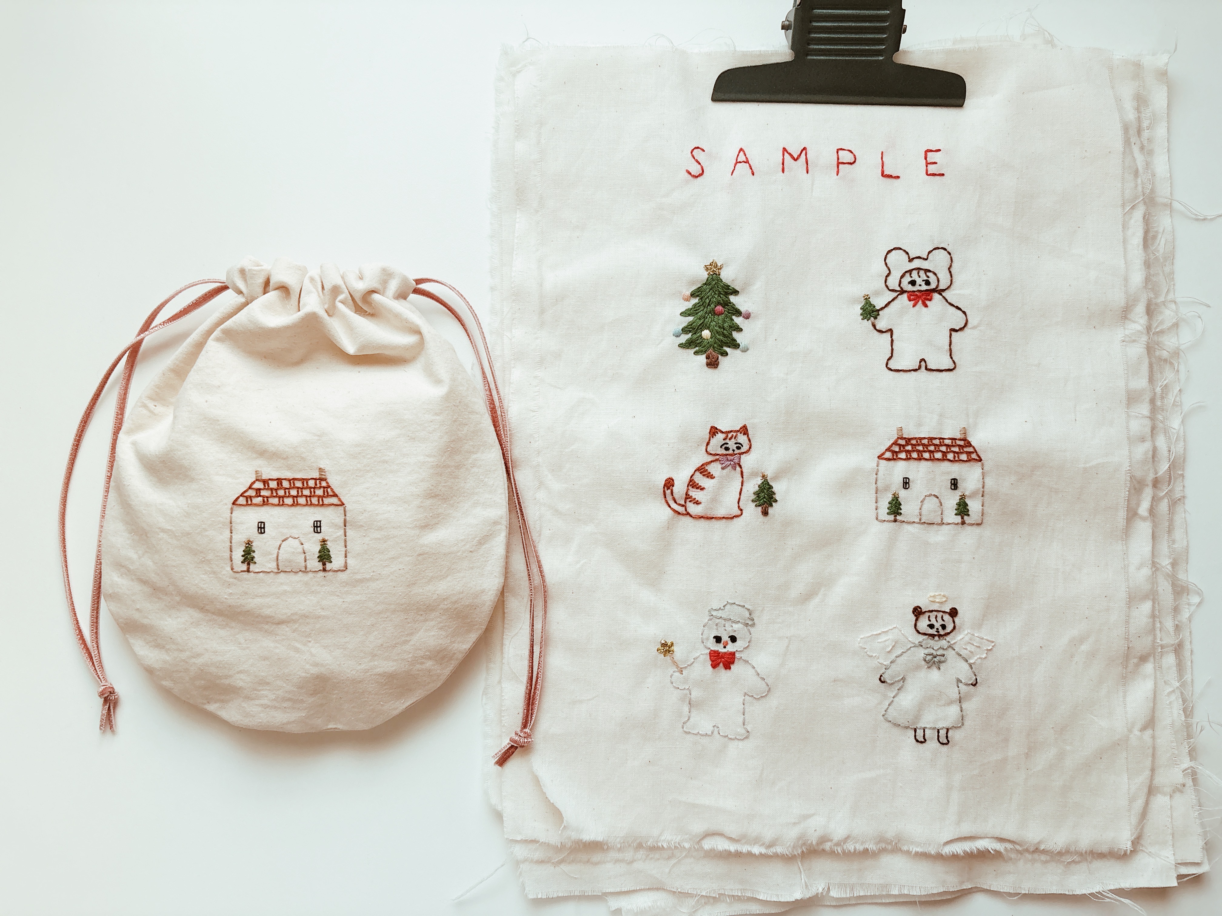 クリスマス刺繍のワークショップのお知らせ🎄