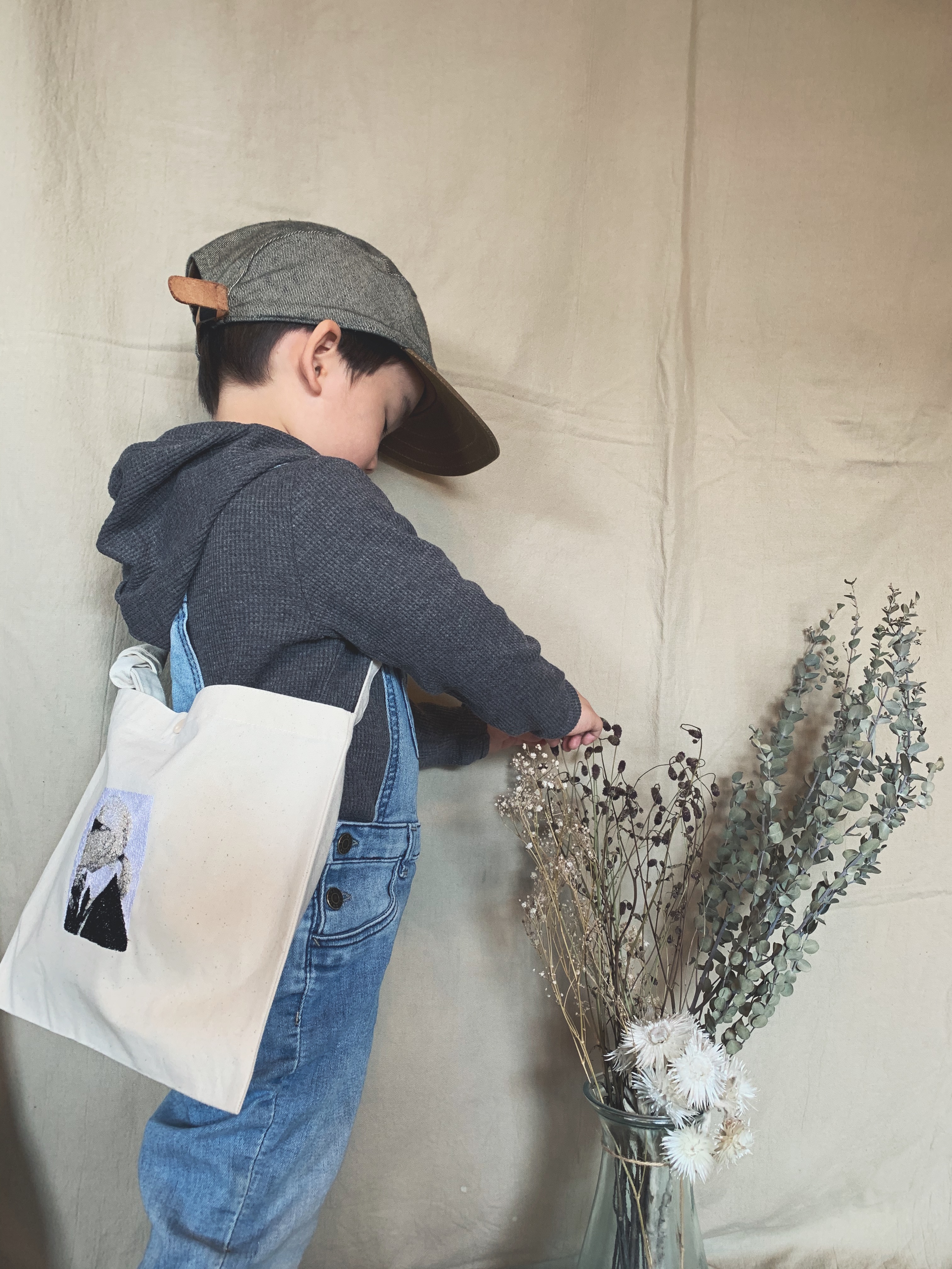 子どもも使える刺繍bag