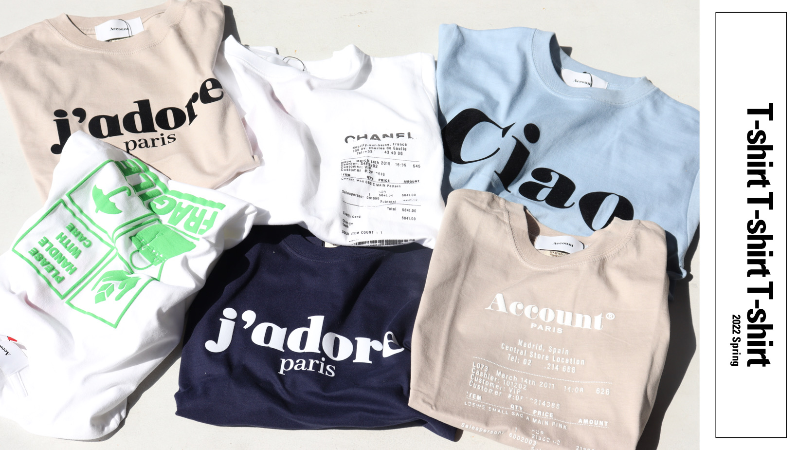 今から大活躍！Tシャツコレクション。