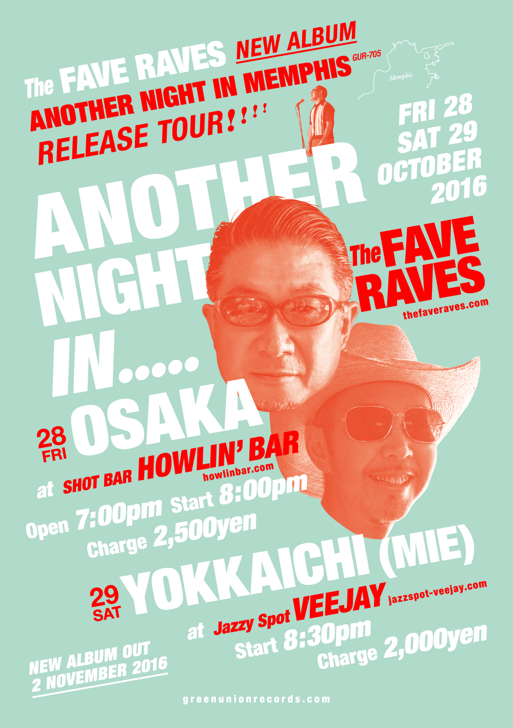 The Fave Raves 関西リリースツアー決定！