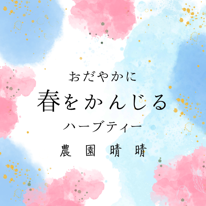 立春ハーブティー近近発売