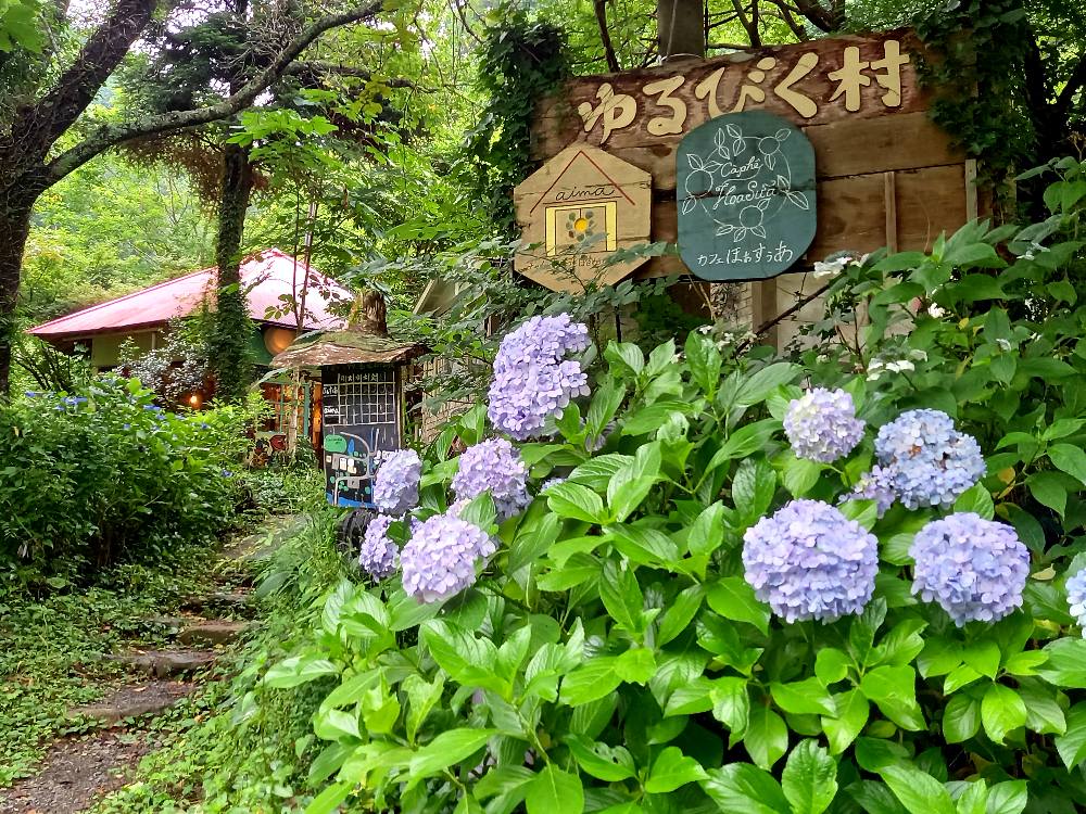 雨上がりのゆるびく村