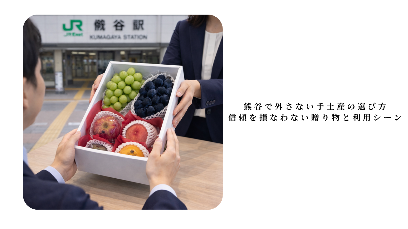 熊谷で外さない手土産の選び方|信頼を損なわない贈り物と利用シーン