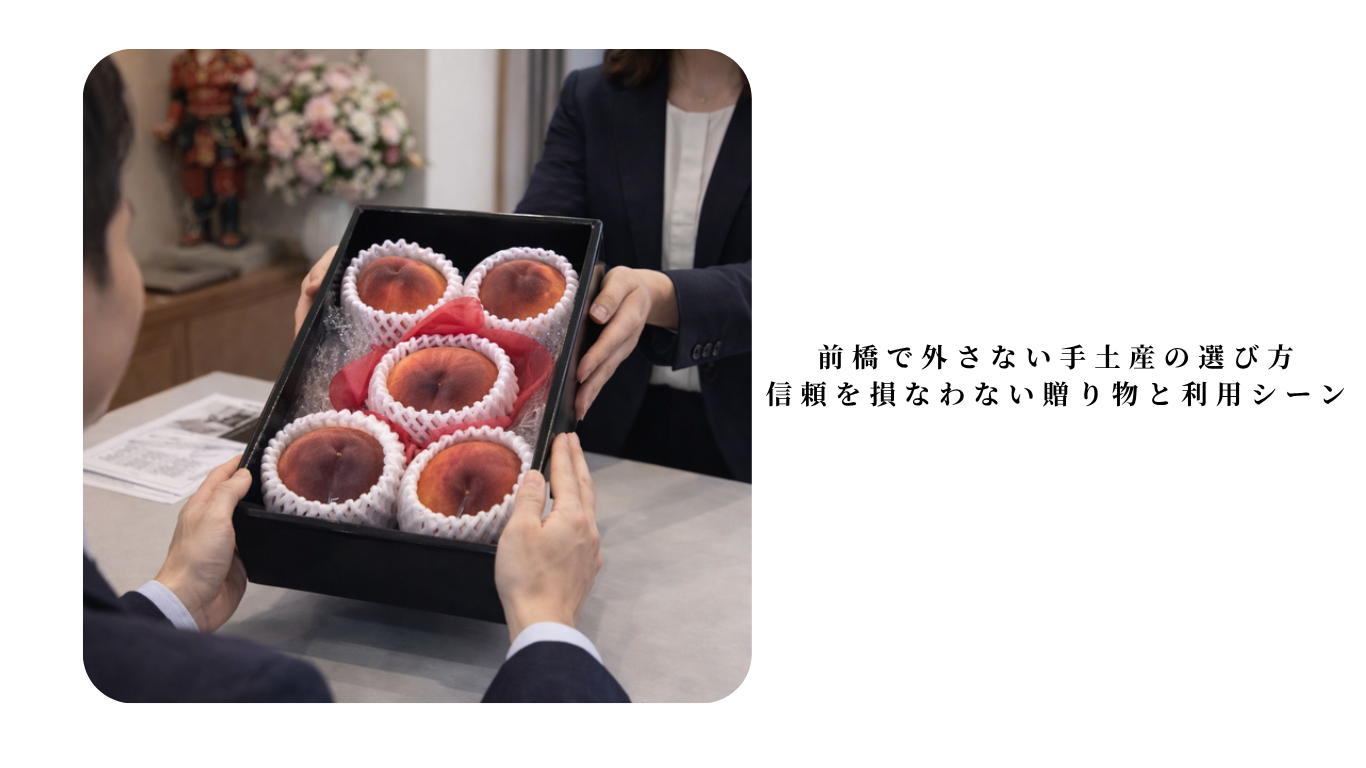 前橋で外さない手土産の選び方|信頼を損なわない贈り物と利用シーン