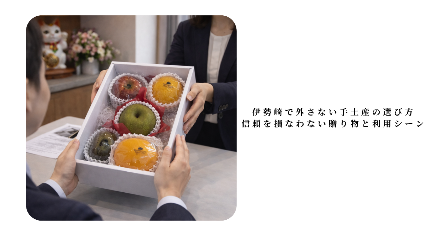 伊勢崎で外さない手土産の選び方|信頼を損なわない贈り物と利用シーン