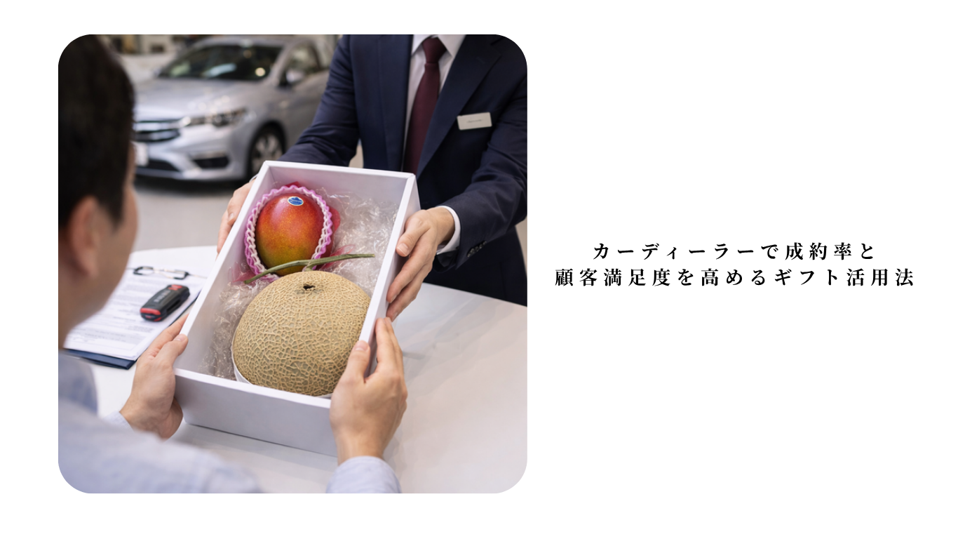 カーディーラーで成約率と顧客満足度を高めるギフト活用法