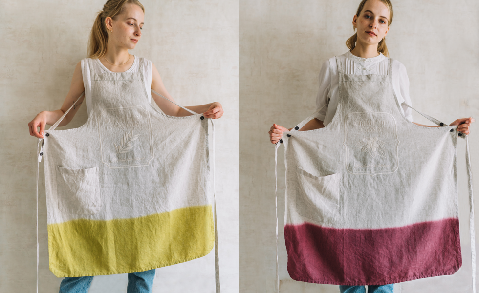 新作エプロン『bottle aprons』、予約販売開始。