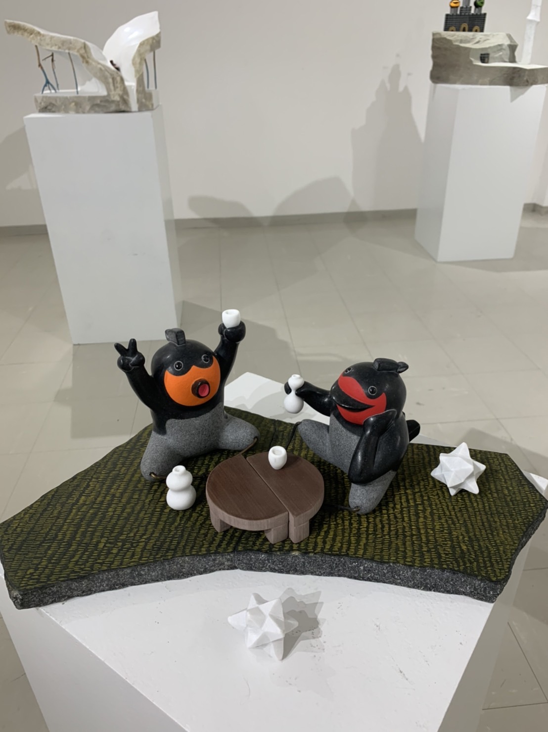 彫刻展SASHI明田一久✖️安部大雅　連動企画の作品販売は本日まで、トートバッグは継続して販売します