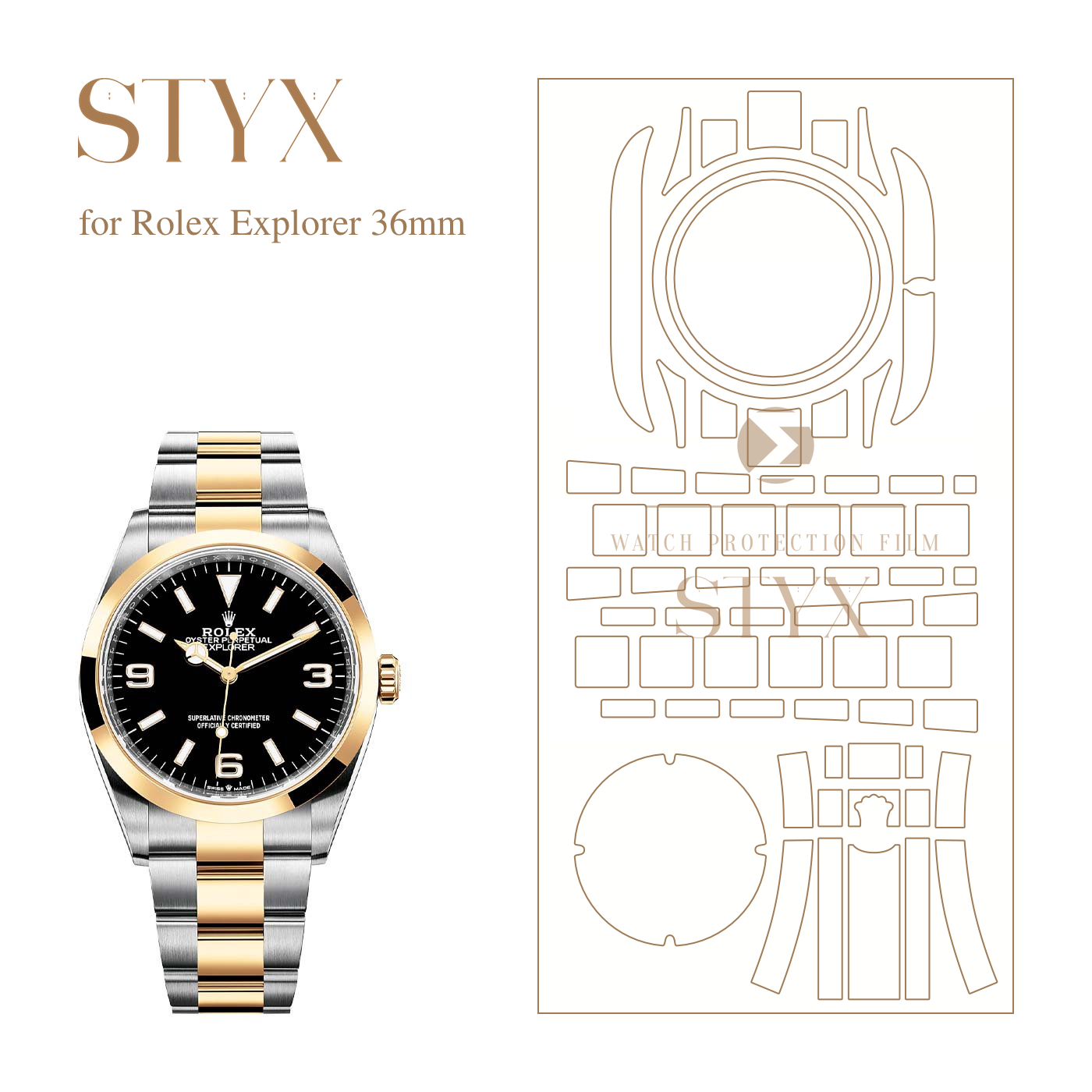 STYX for Rolex Explorer 36mm