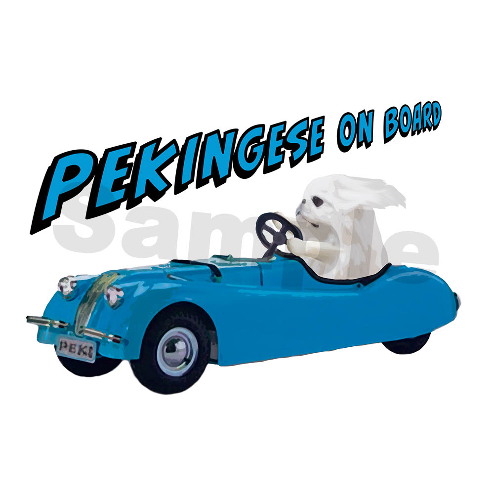 ペキニーズカーステッカー再販と在庫追加のお知らせ