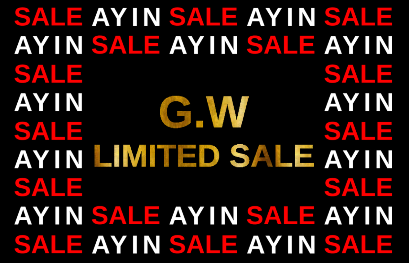 【ONLINE STORE "G.W LIMITED" SALE】開催のお知らせ