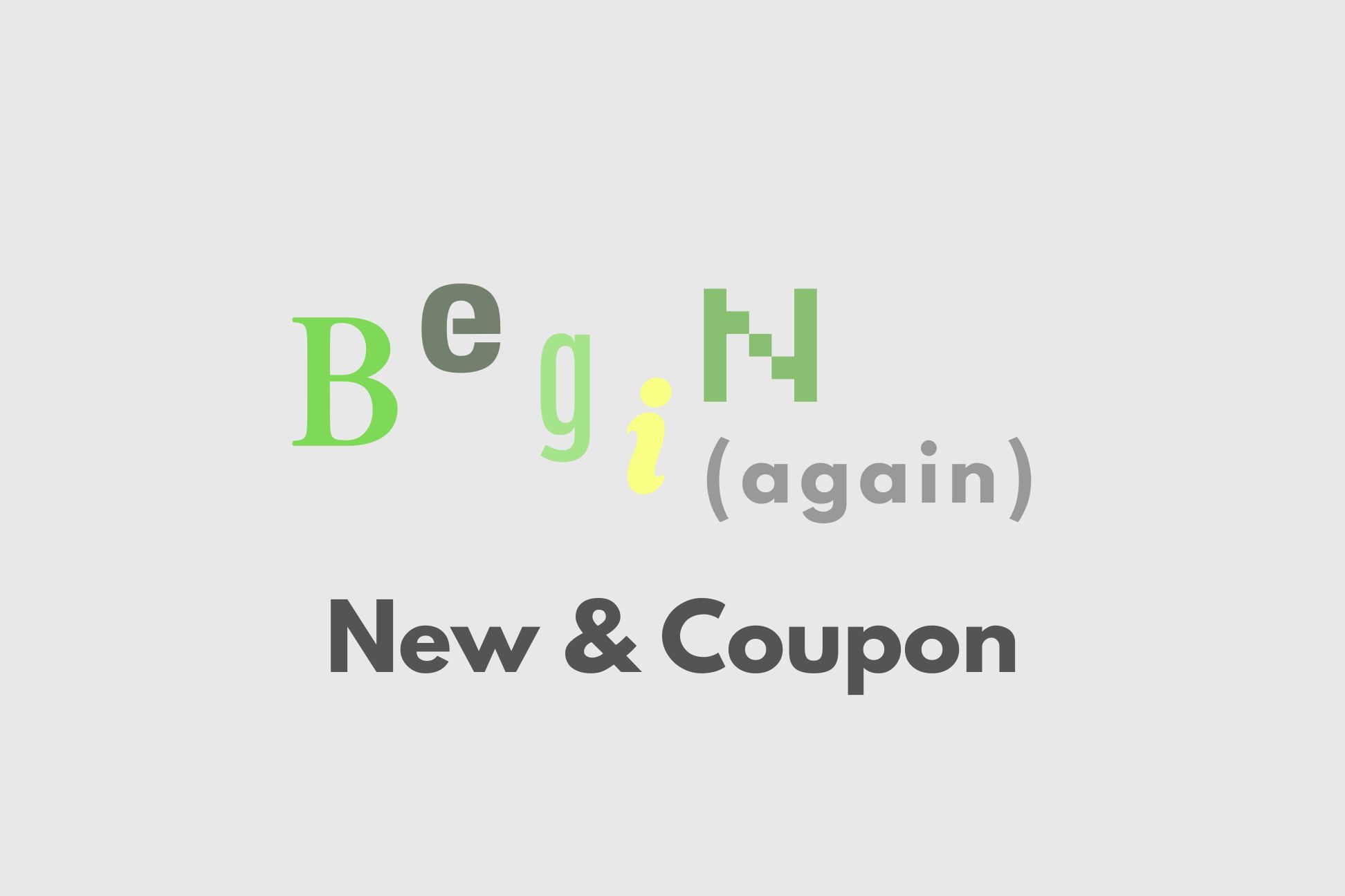 【終了】New & Coupon !!!