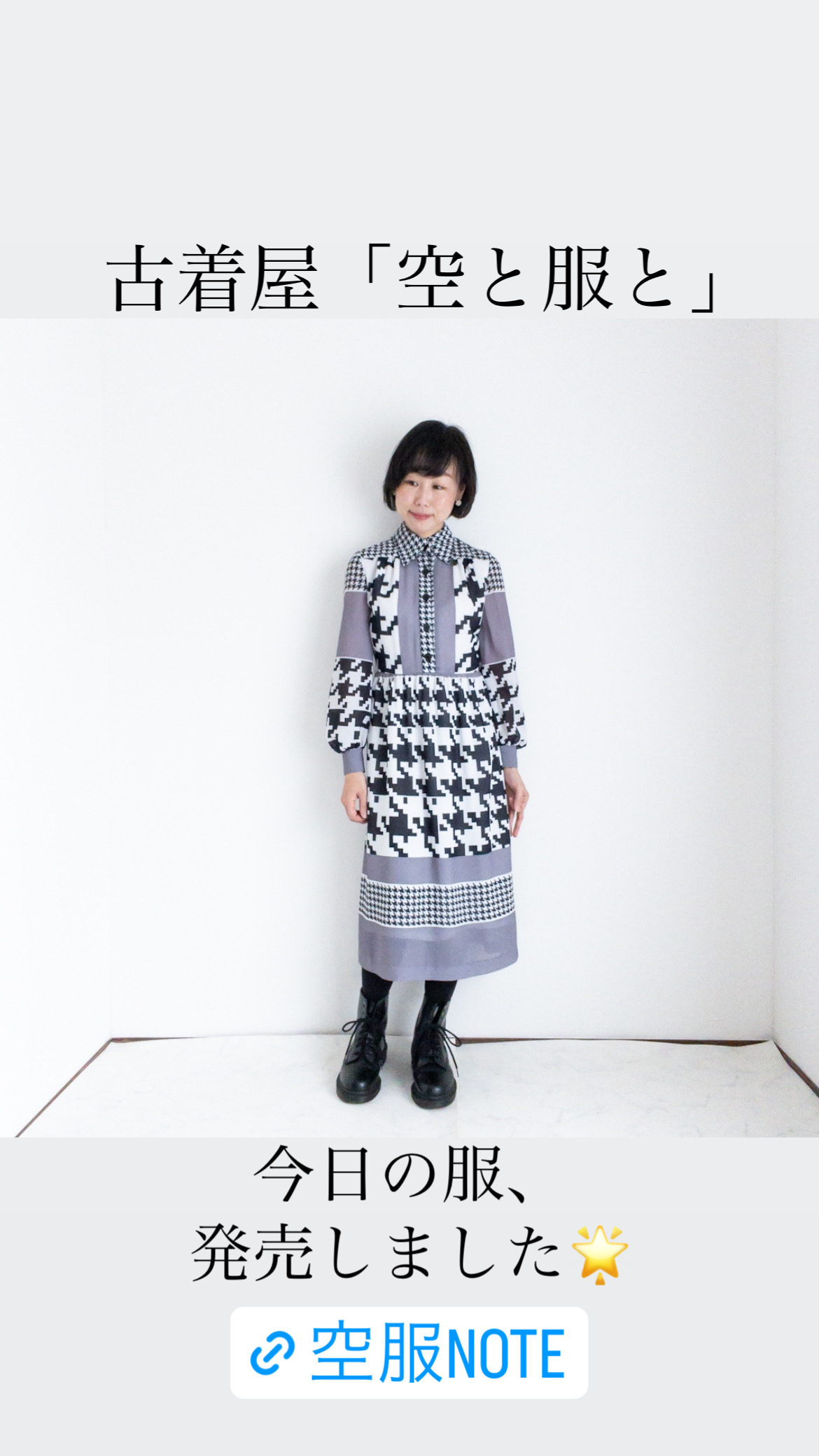 服たちの物語🌟「いろんな千鳥格子のワンピース」