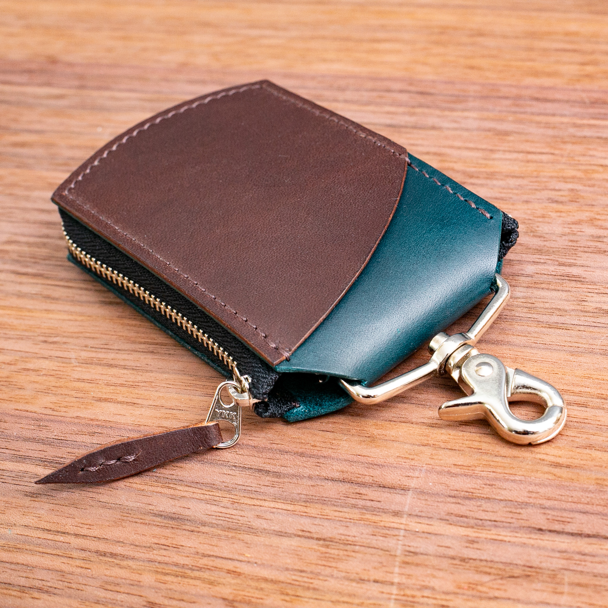 「チョコ」を含む配色カスタムオーダーの事例紹介｜イタリアンレザー｜茶色