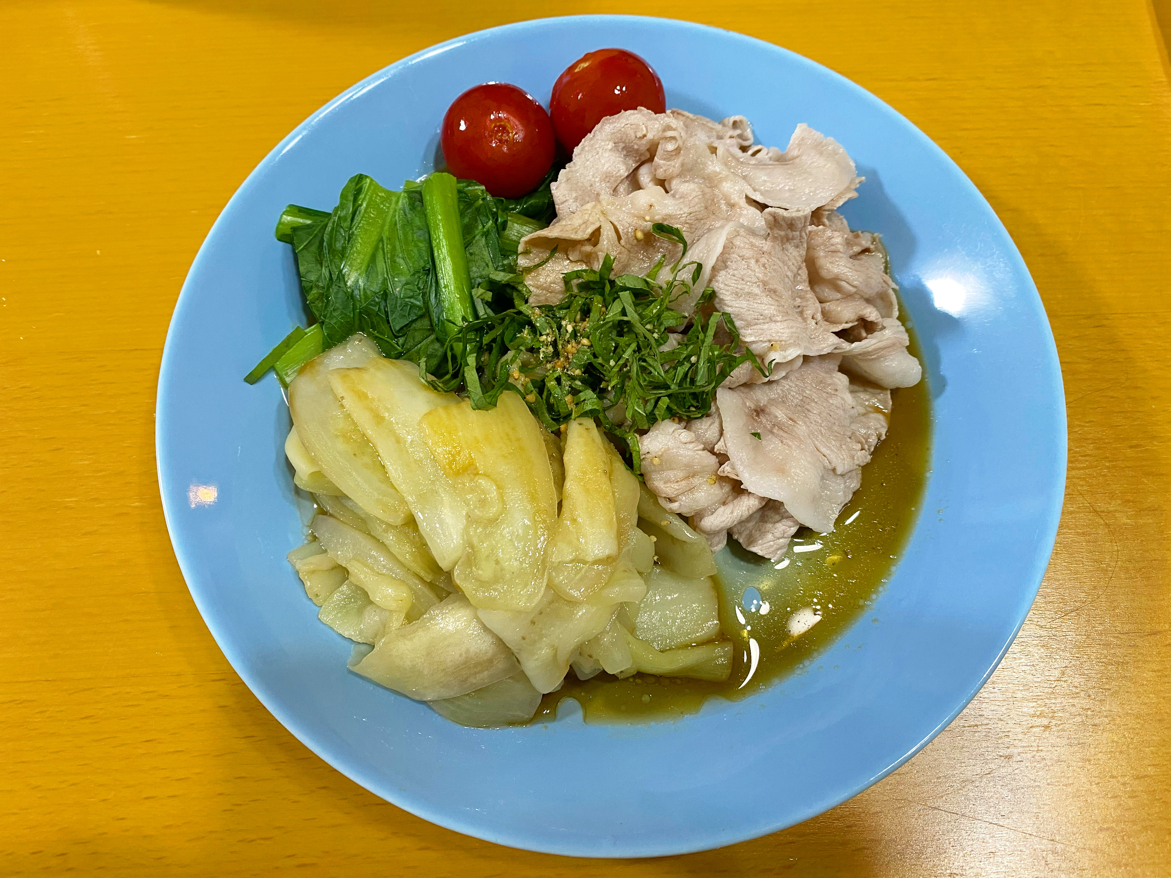 白茄子と豚しゃぶのサラダ✨🍽