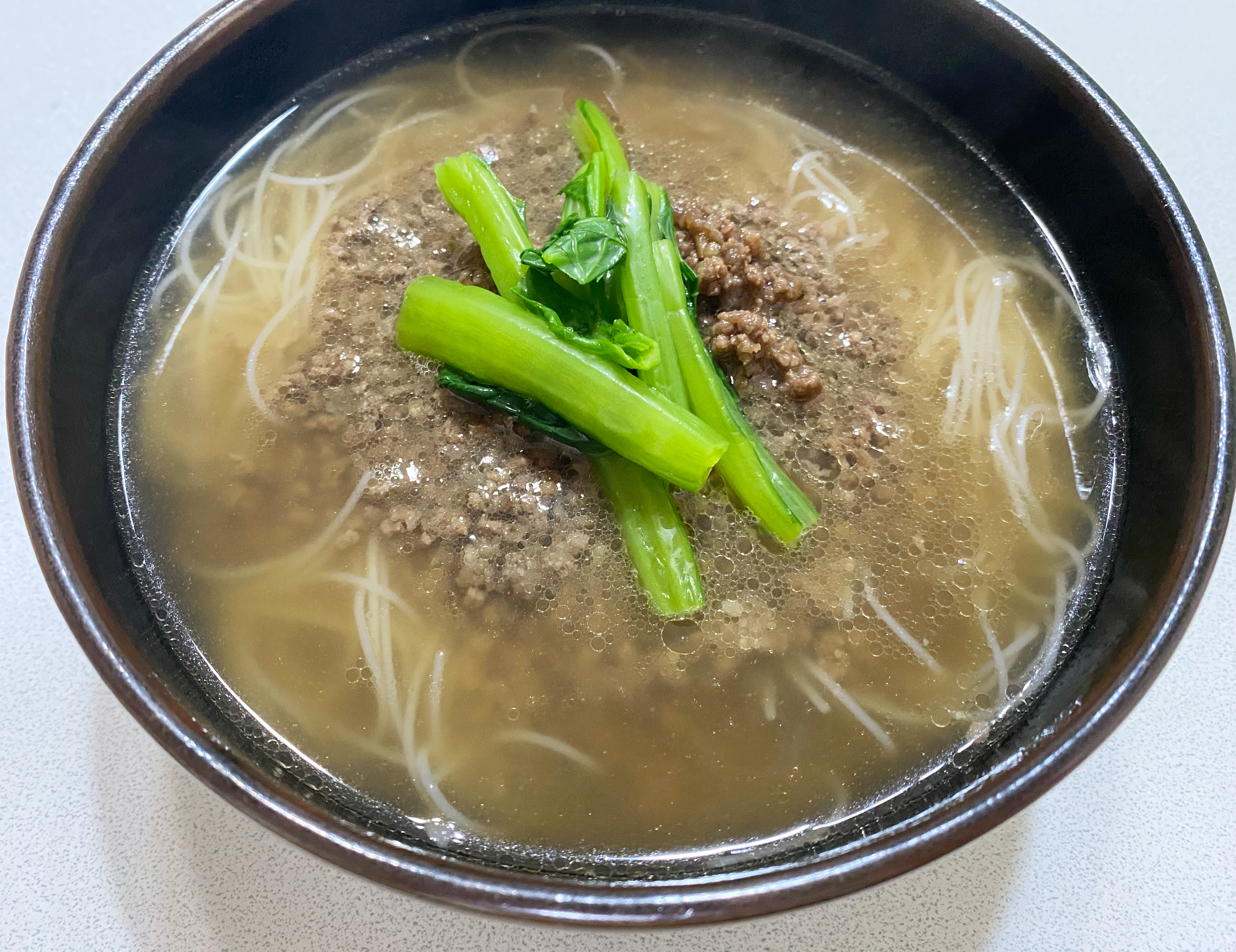 小松菜とビーフン麺‼️