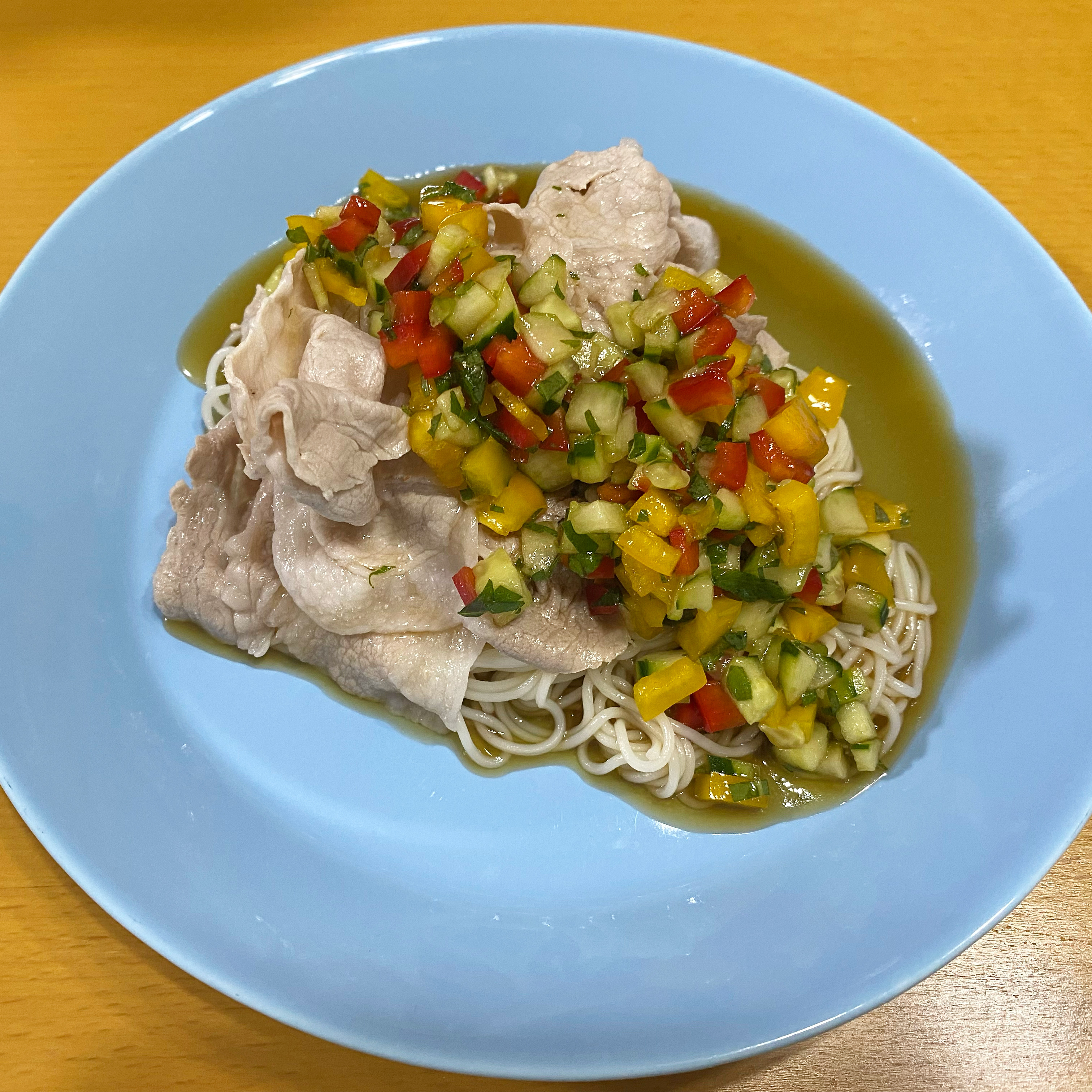 シャキシャキ野菜と素麺レシピ✨🍽