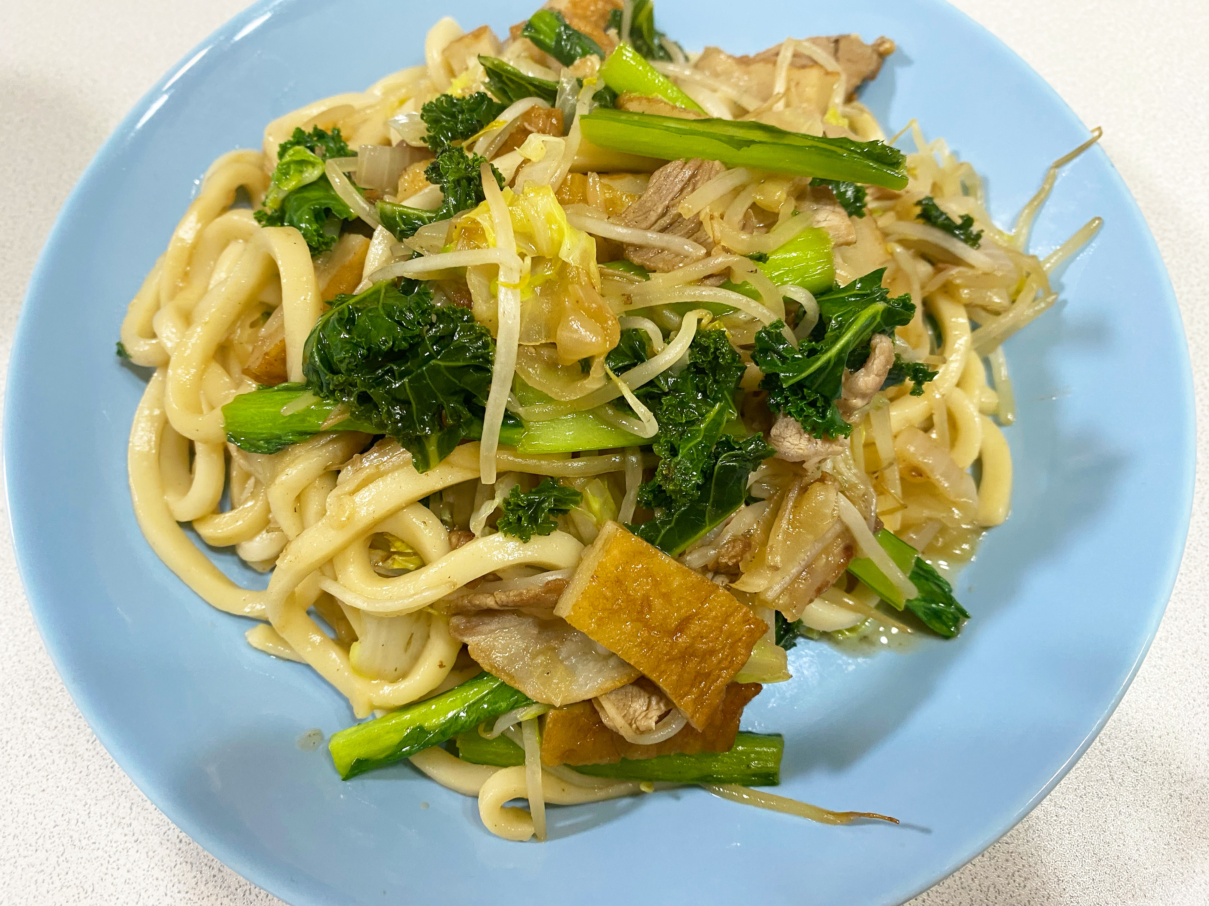 野菜たっぷり焼きうどん‼️