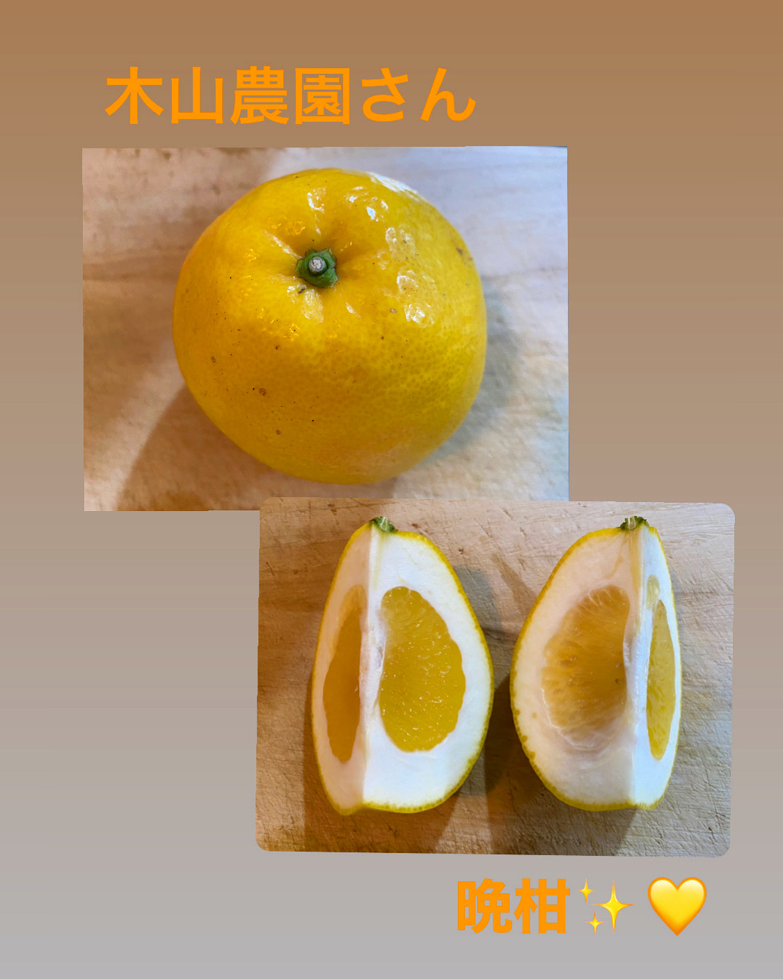 木山農園さん『晩柑』✨😋