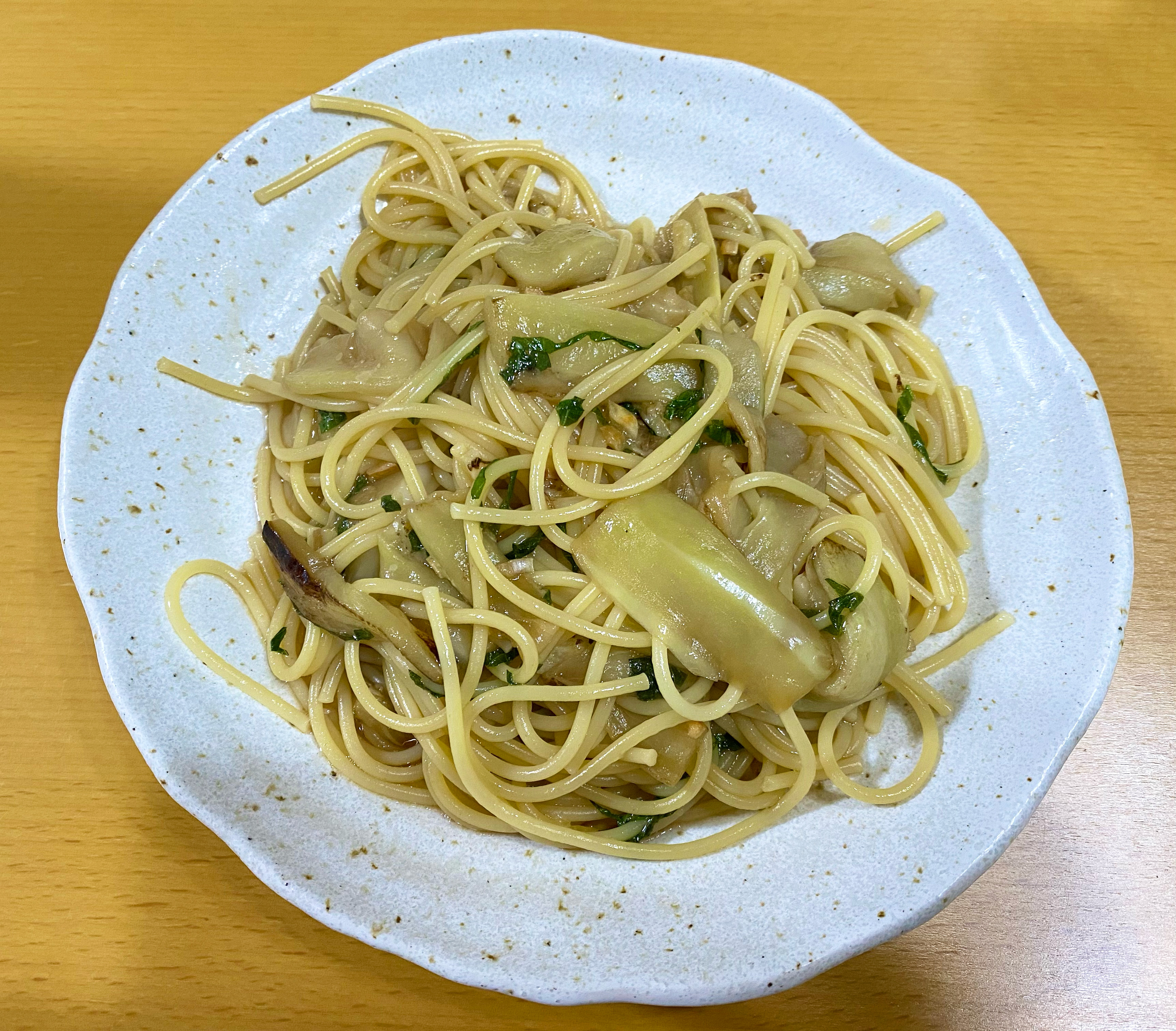 とろとろ白茄子パスタ✨🍽