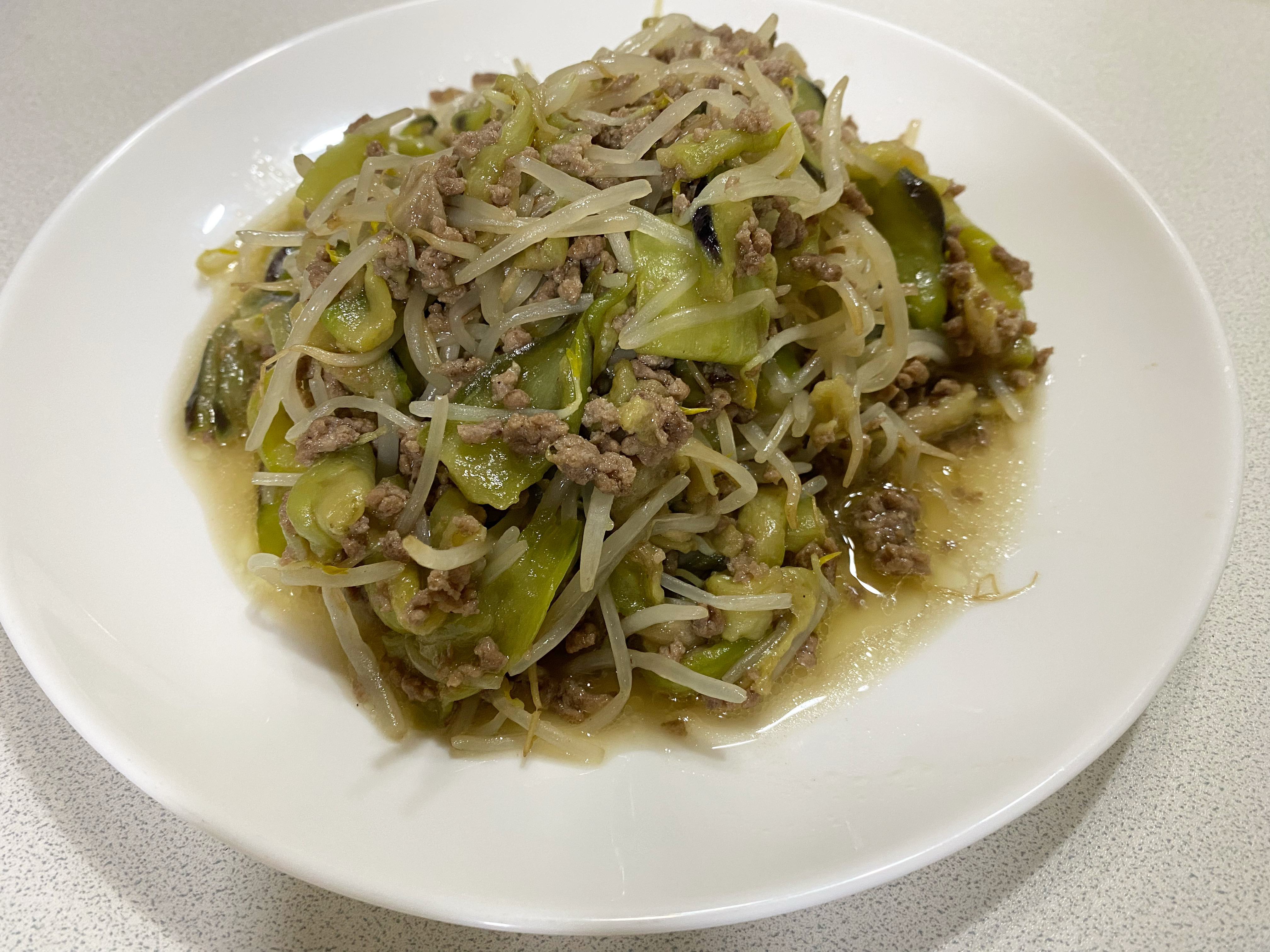 紫茄子の炒め物‼️