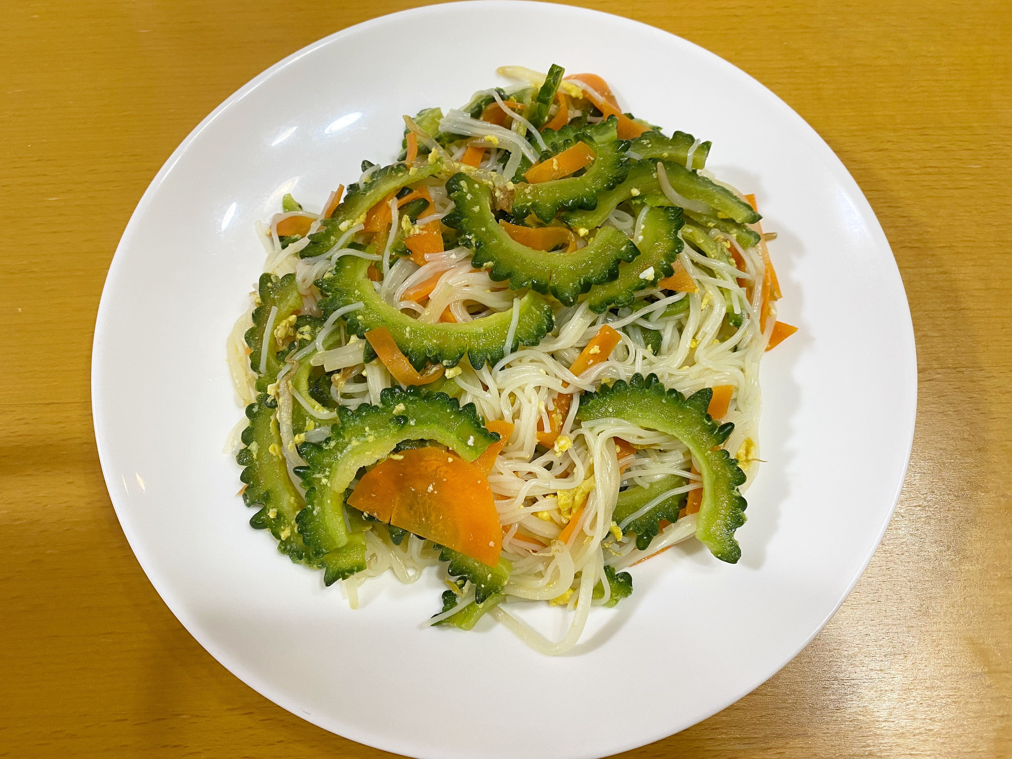 ゴーヤチャンプルー素麺✨🍽