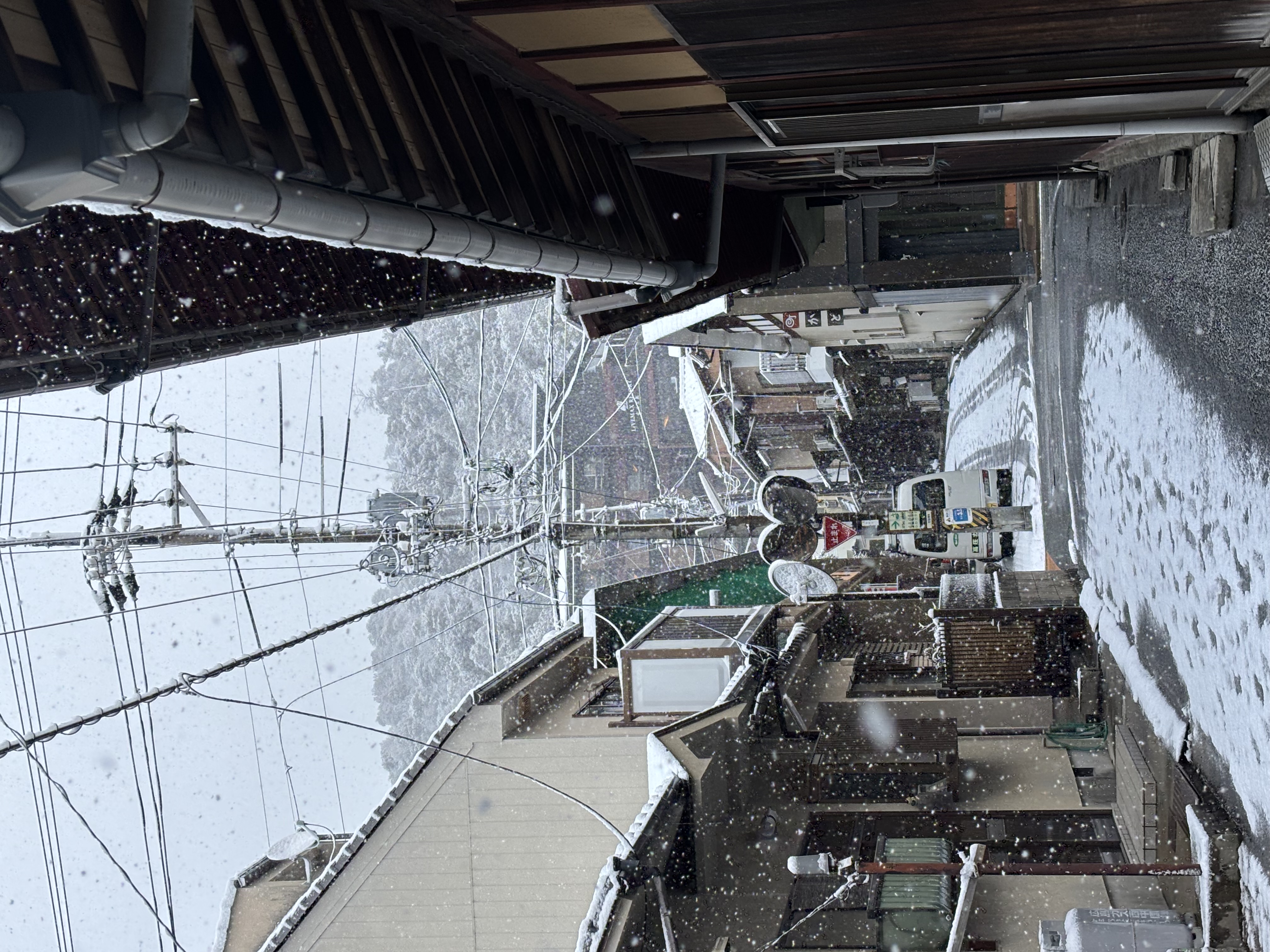 大小路の雪景色
