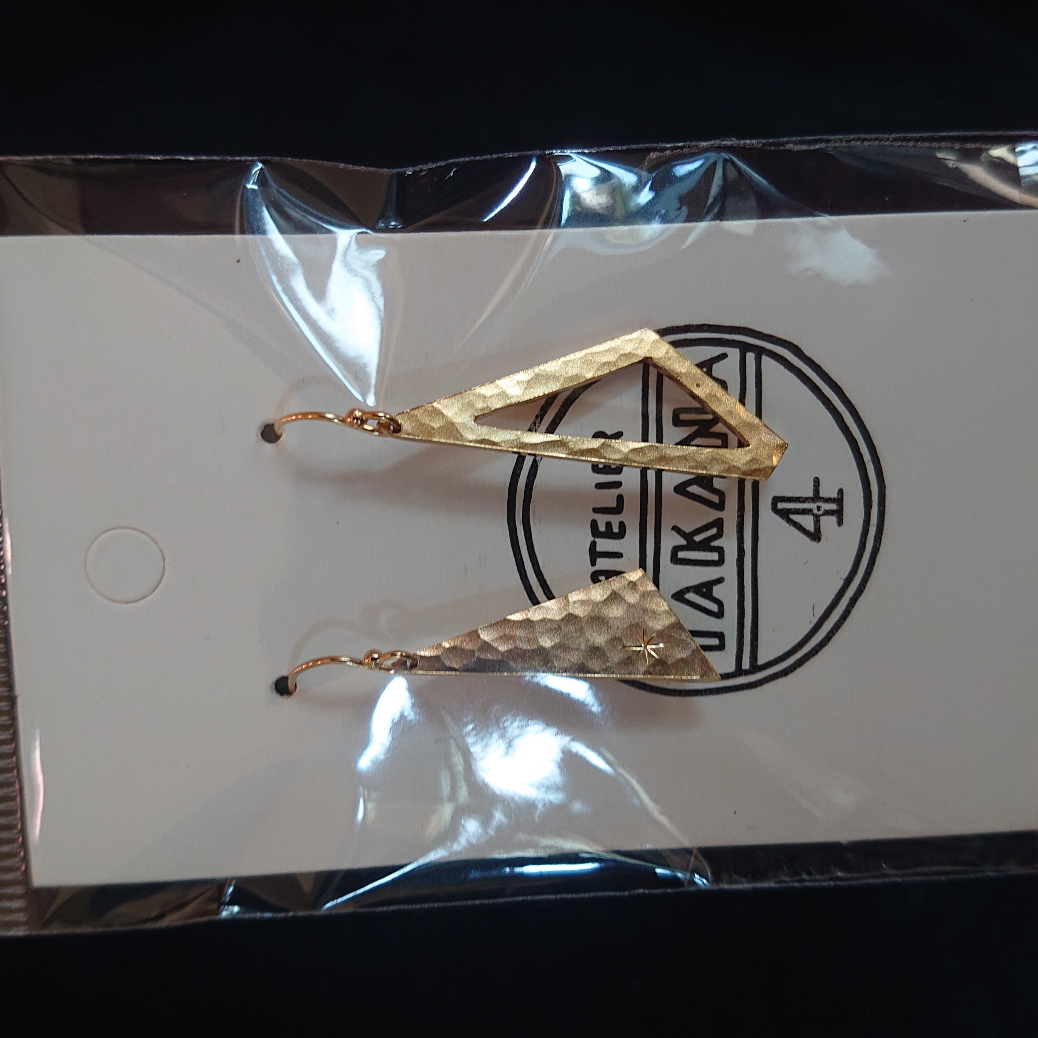 真鍮のさんかく+すかしピアスご購入頂きました！