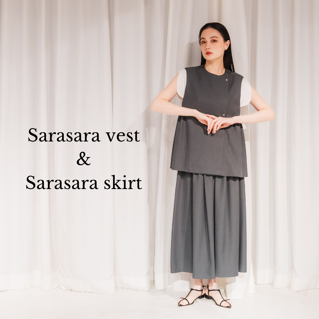 本日21時〜Sarasara vest ＆ skirt 販売スタート！！