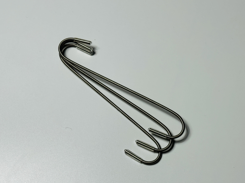 チタン製Sフック販売開始と。おまけ。