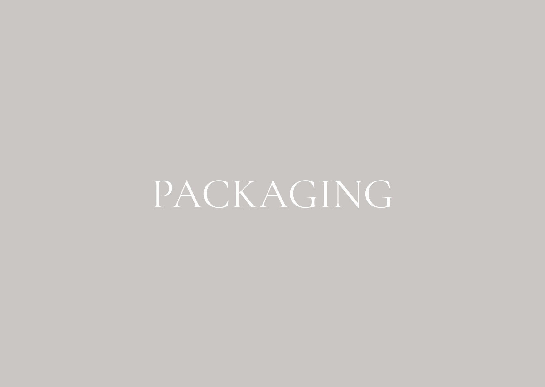 Packaging｜梱包について