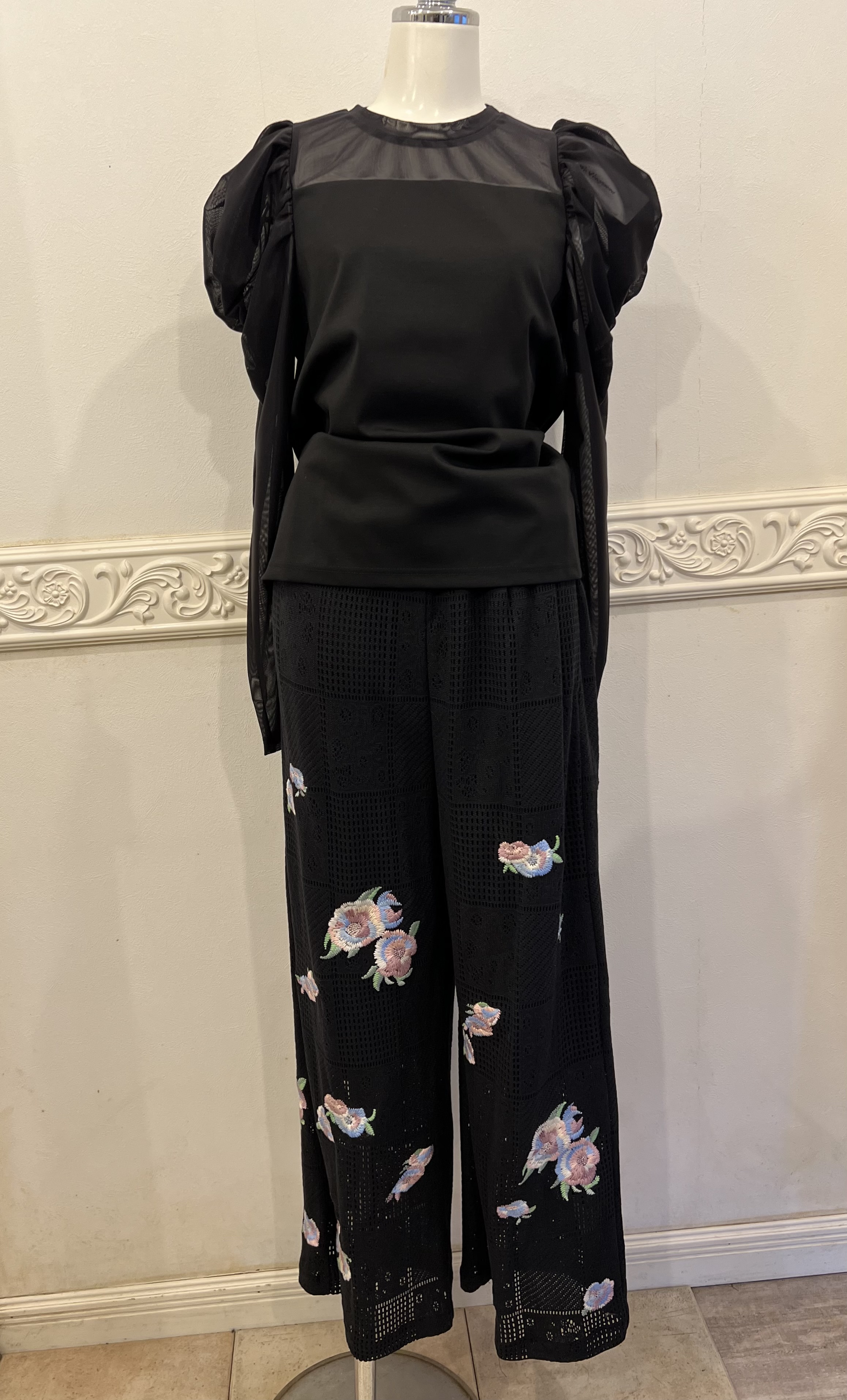 ヴェロフォンナのクロッシェワイドパンツ♡
