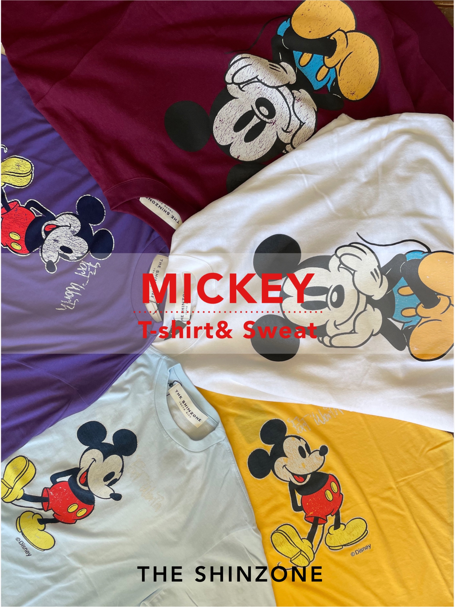 MICKEY TEE＆SWEAT by Shinzone