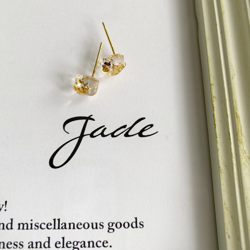 Small grain ストーンピアス　JADEアクセサリー