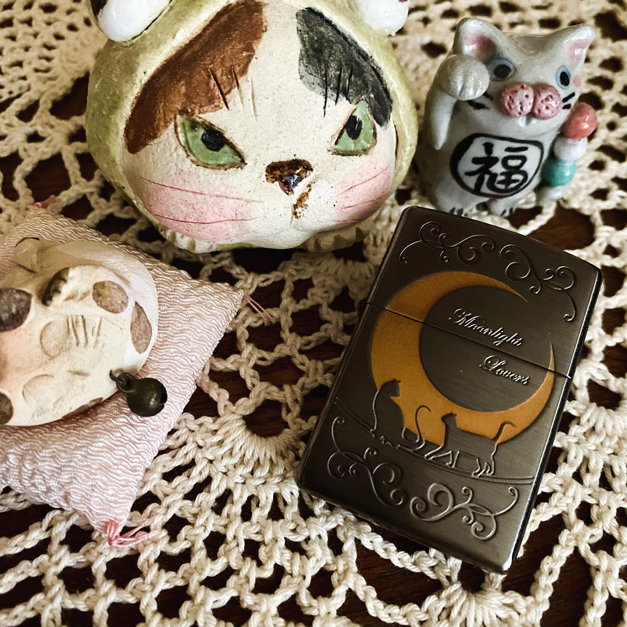 ネコのカップル柄ZIPPO