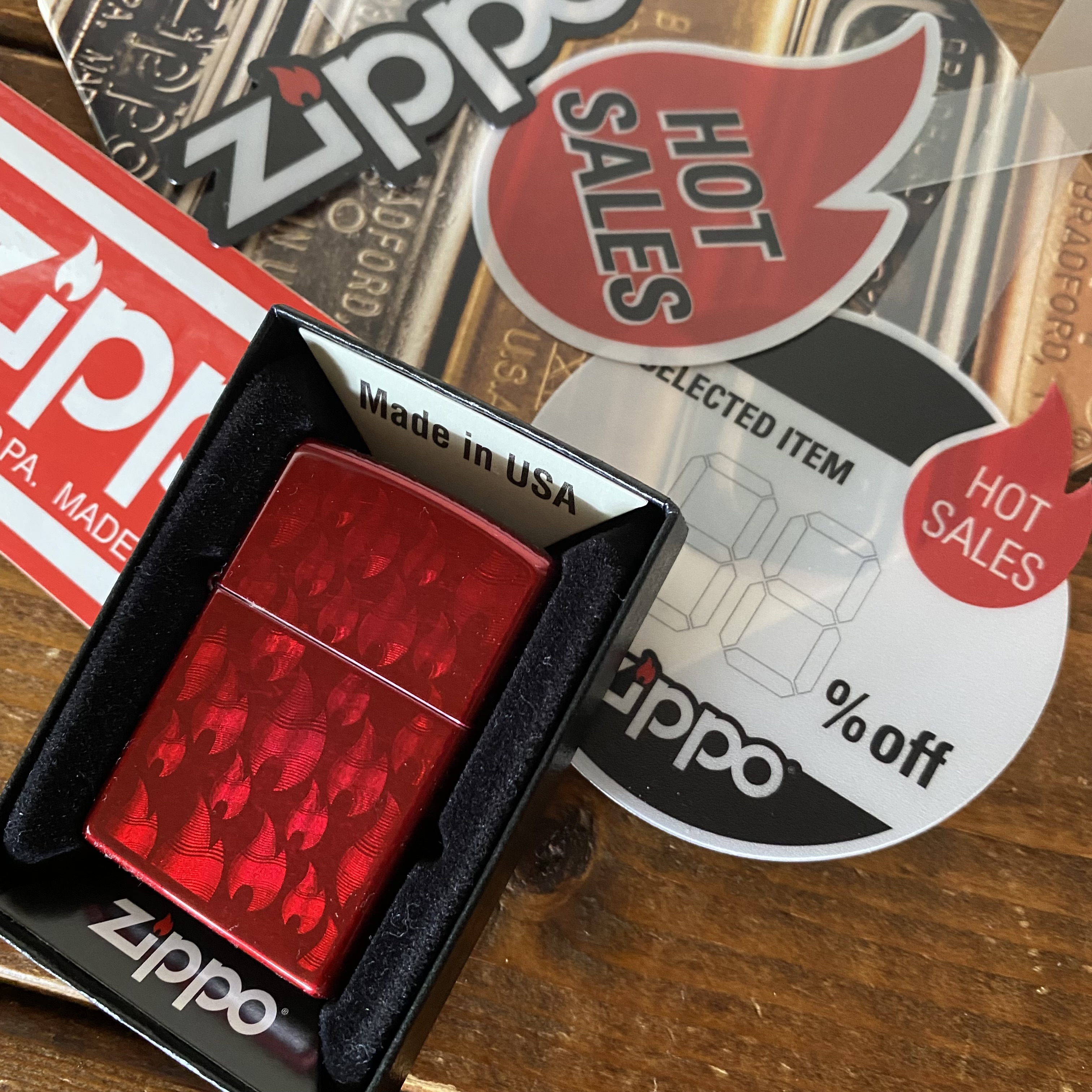ZIPPO キャンディアップルレッドとフレイム＝GOOD！！！